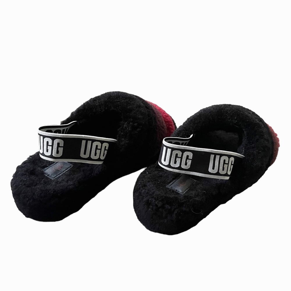 Ugg Fluff Yeah Multicolor Shearling Slingback Sli… - image 4